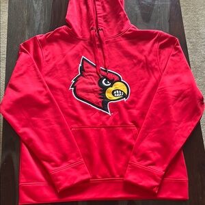 Louisville Cardinals, red drawstring hoodie